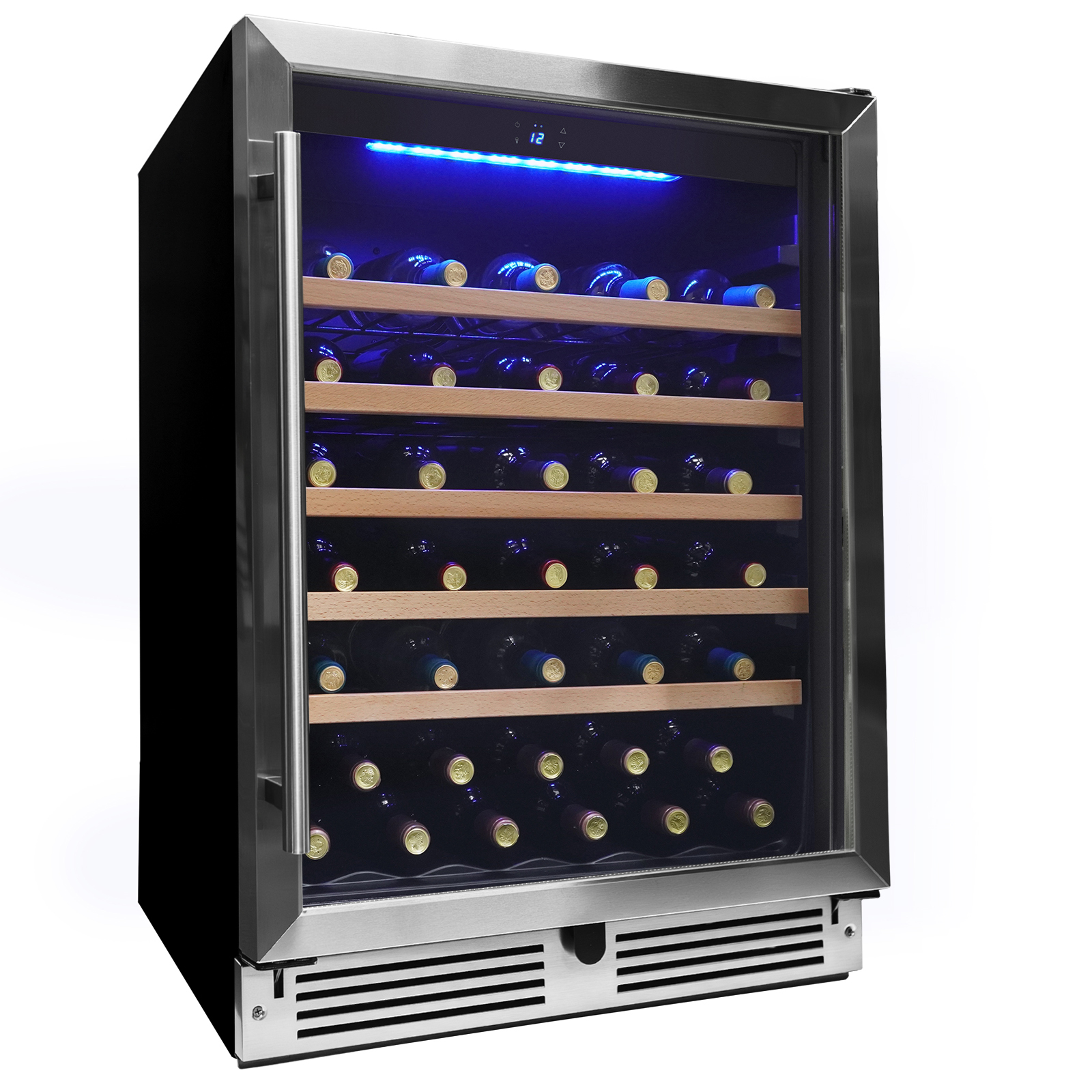 24″ Under Counter Wine Cooler in Stainless Steel view 2