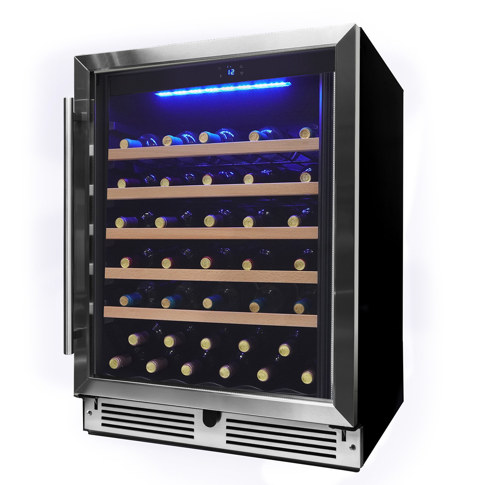 24″ Under Counter Wine Cooler in Stainless Steel view 3