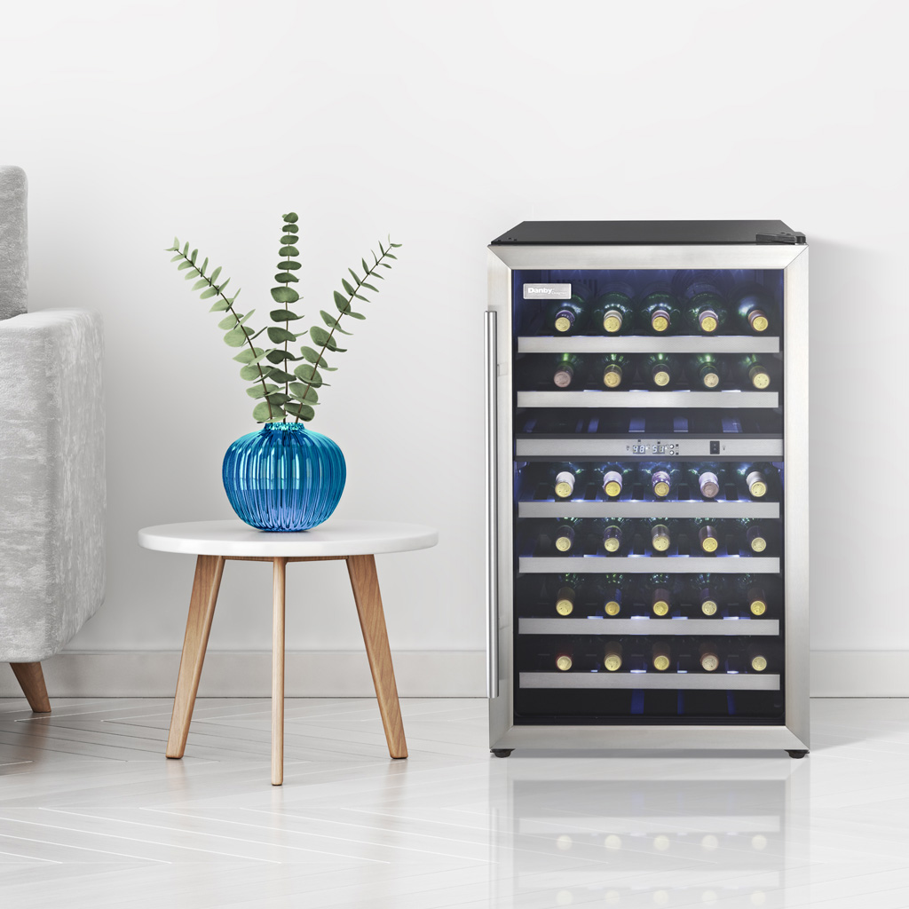 Designer 38 Bottle Free-Standing Wine Cooler DWC114BLSDD