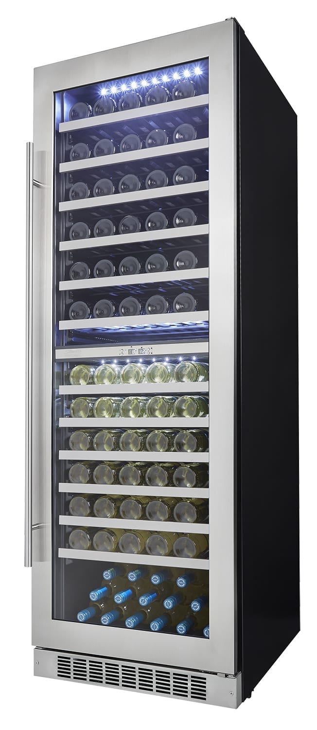 Bordeaux 24” DUAL ZONE WINE CELLAR. DWC140D1BSSPRUS