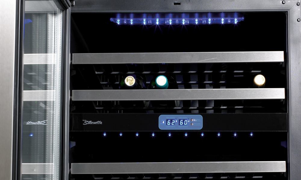 Stilton 24” DUAL ZONE WINE CELLAR. DWC518BLSUS