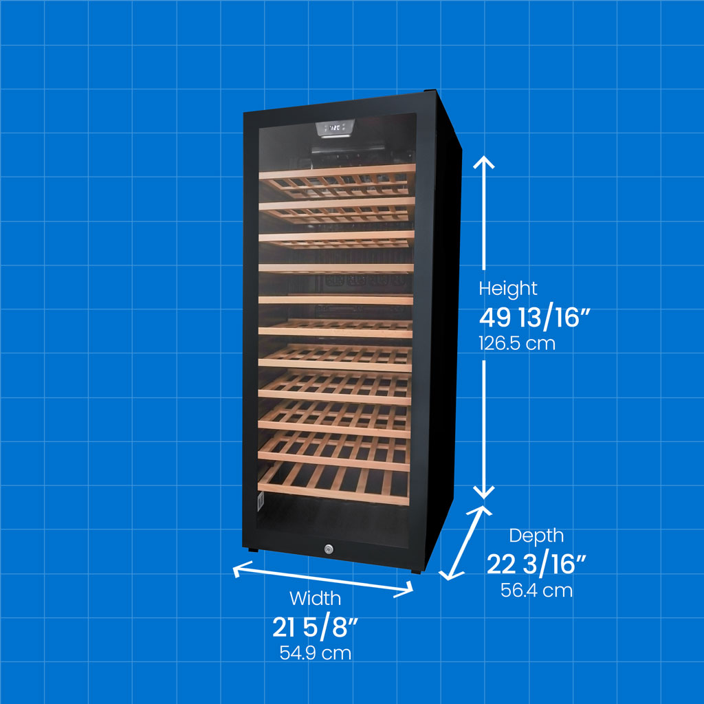 94 Bottle Free-Standing Wine Cooler view 3