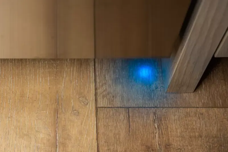 Blue PowerBeam indicates when appliance is in use