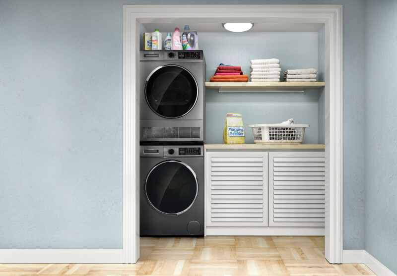 24″ Stackable Front Load Washer with Steam DWM022D1DSDB