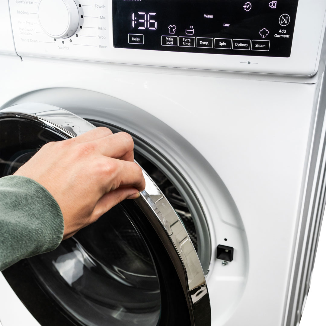 24″ Stackable Front Load Washer With Steam DWM022D3WDB