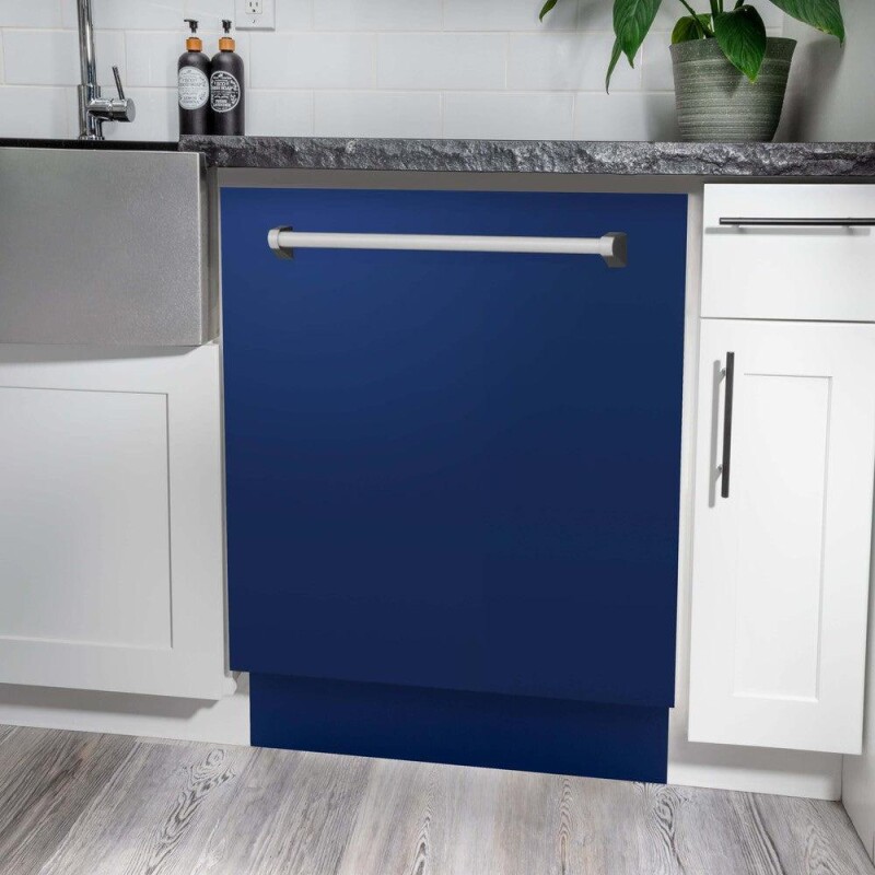 24 in. Monument Series 3rd Rack Top Touch Control Dishwasher with Blue Gloss Panel, 45dBa DWMT24BG