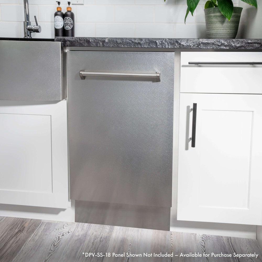18 In. Tallac Series 3rd Rack Top Control Dishwasher In Custom Panel Ready With Stainless Steel Tub, 51dba DWV18