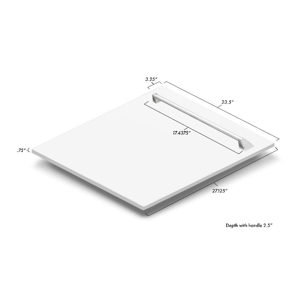 24 In. Tallac Series 3rd Rack Dishwasher With White Matte Panel And Traditional Handle, 51dba DWVWM24