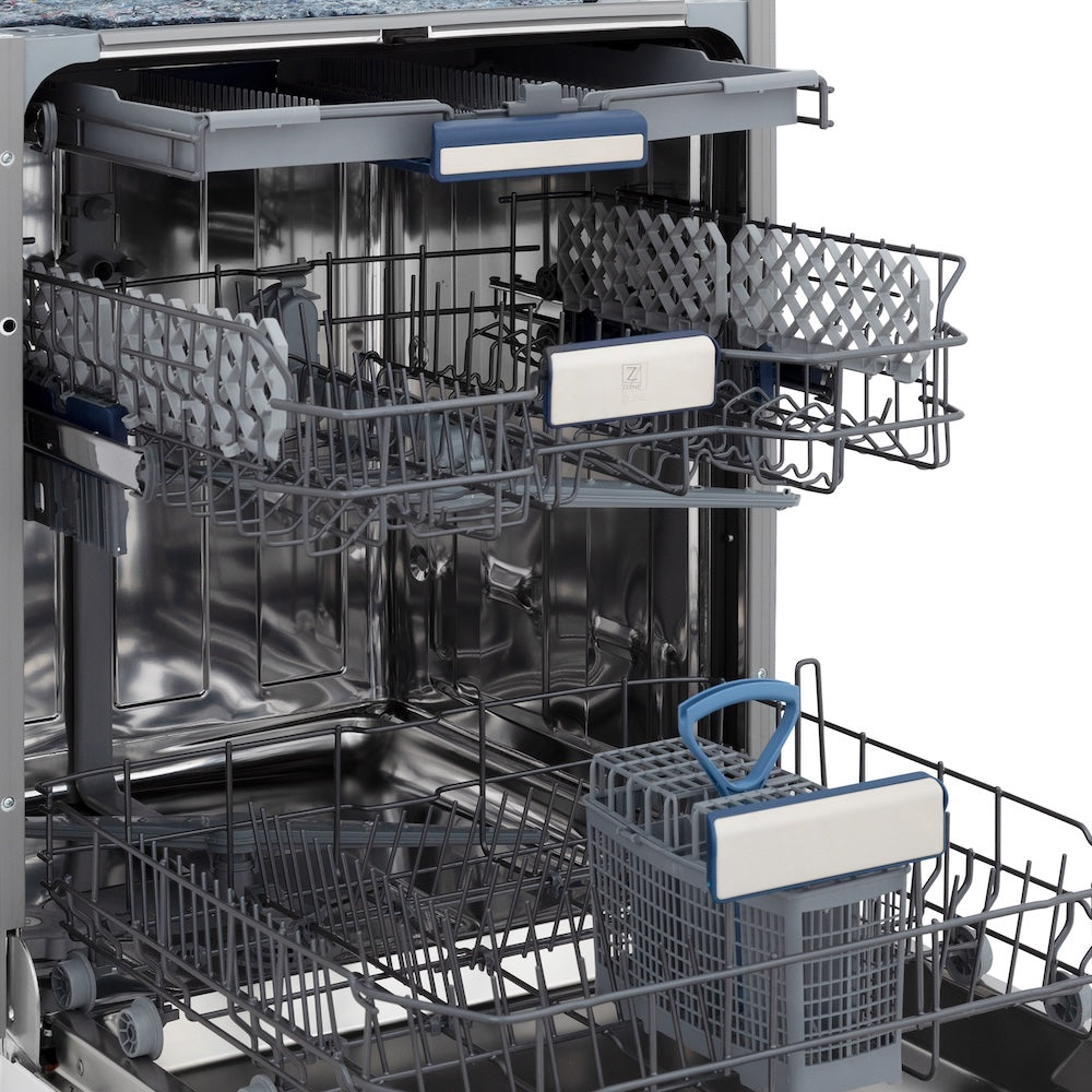 Autograph Edition 24 In. Tallac Series 3rd Rack Top Control Built-in Tall Tub Dishwasher In Custom Panel Ready With Polished Gold Handle, 51dba DWVZ24G