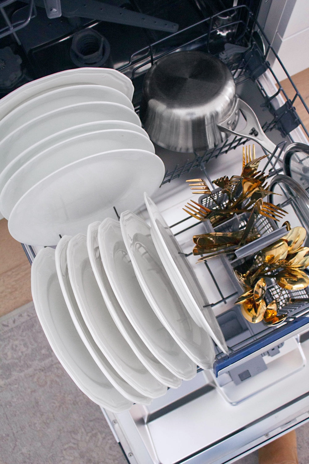 Autograph Edition 24 In. Tallac Series 3rd Rack Top Control Built-in Tall Tub Dishwasher In Custom Panel Ready With Polished Gold Handle, 51dba DWVZ24G