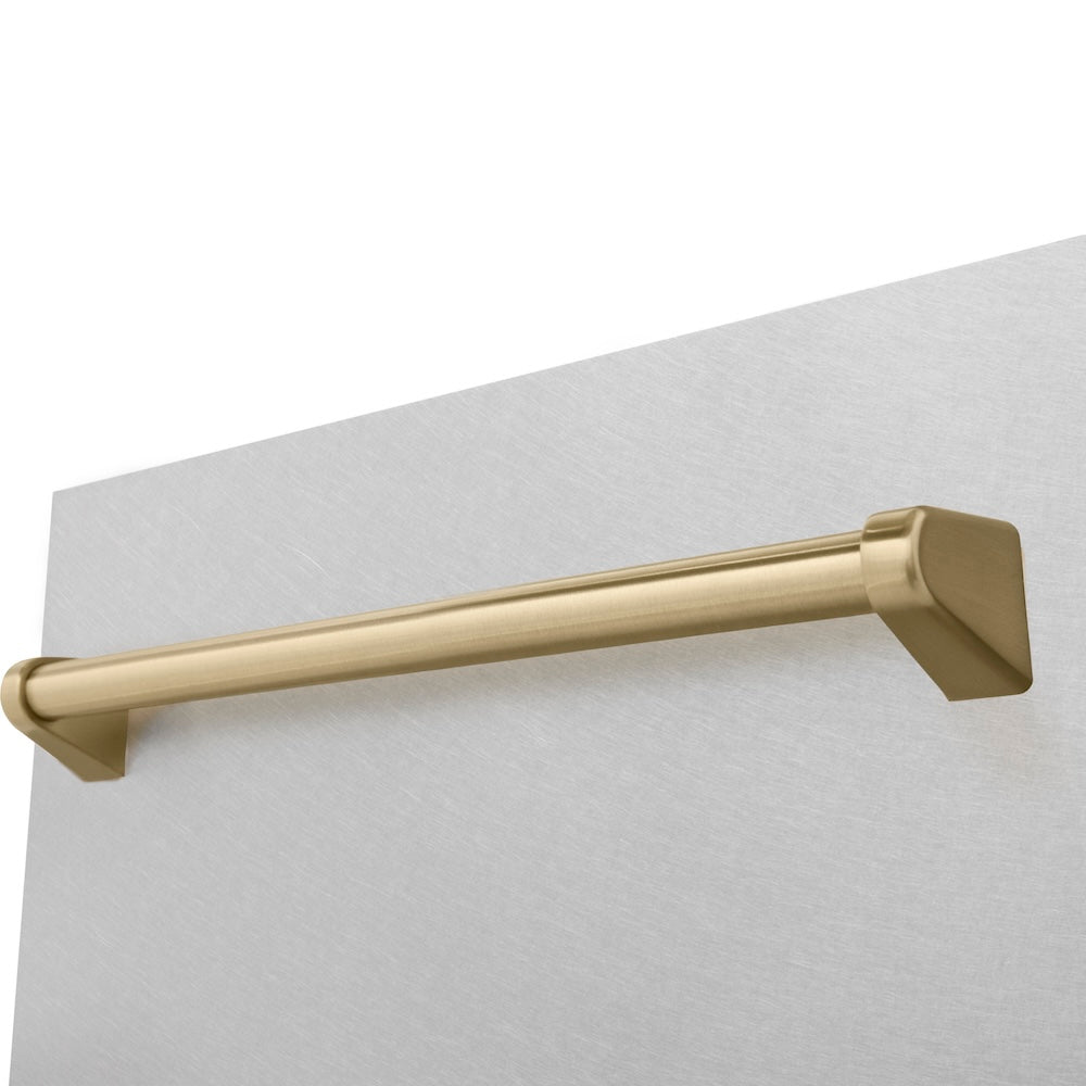 Autograph Edition 18 In. Tallac Series 3rd Rack Top Control Built-in Dishwasher With Satin Stainless Steel Panel And Champagne Bronze Handle, 51dba DWVZSN18CB