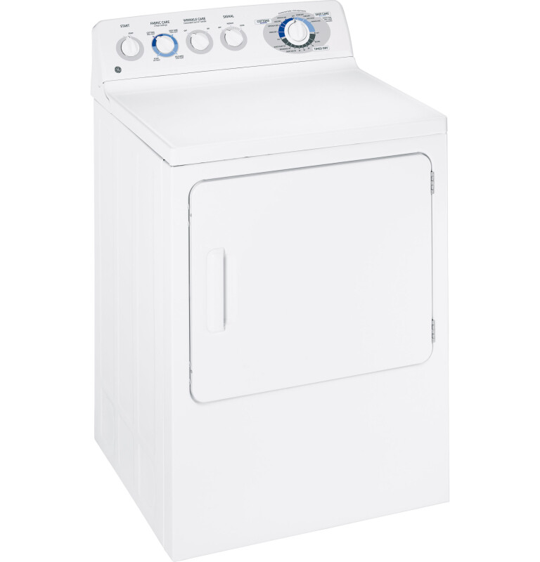 GE 6.0 Cu. Ft. Extra-Large Capacity Gas Dryer White DWXR483GGWW Picture 1