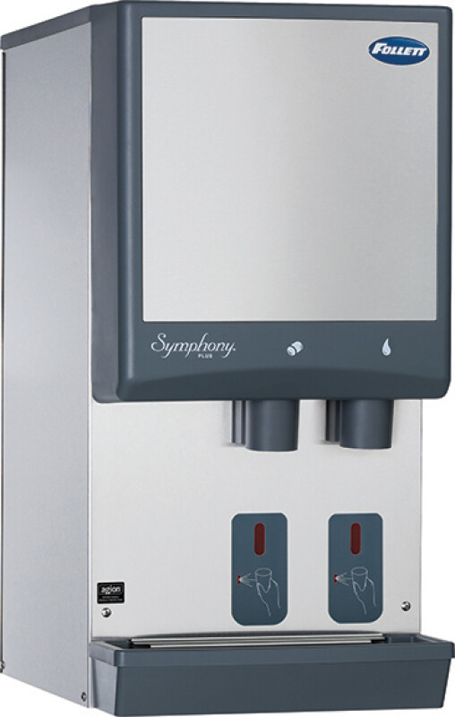 Symphony Plus E12ci425a-s Ice And Water Countertop Dispenser With Sensorsafe Infrared Dispense Stores 12 Lbs Of Chewblet Nugget Ice And Produces Up To 425 Lbs Daily E12CI414AS