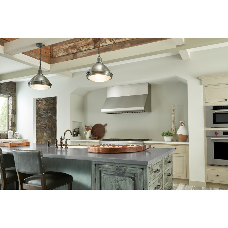Elite E60000 48-inch Convertible Canopy Wall-Mount Range Hood w/Heat Sentry 1290 Max Blower CFM E6048TSS