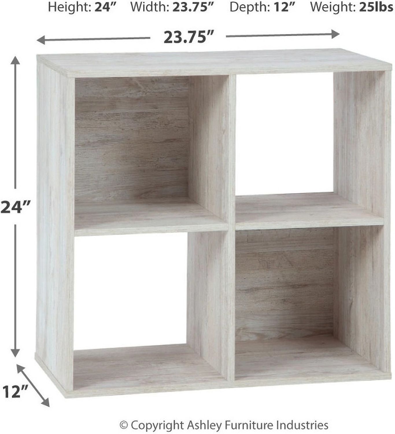 Paxberry Whitewash Four Cube Organizer EA18112X2