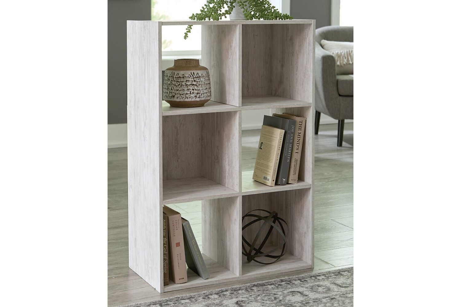 Paxberry Whitewash Six Cube Organizer EA18113X2