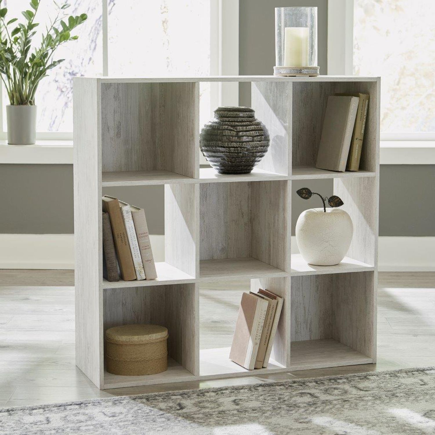 Paxberry Whitewash Nine Cube Organizer EA18113X3