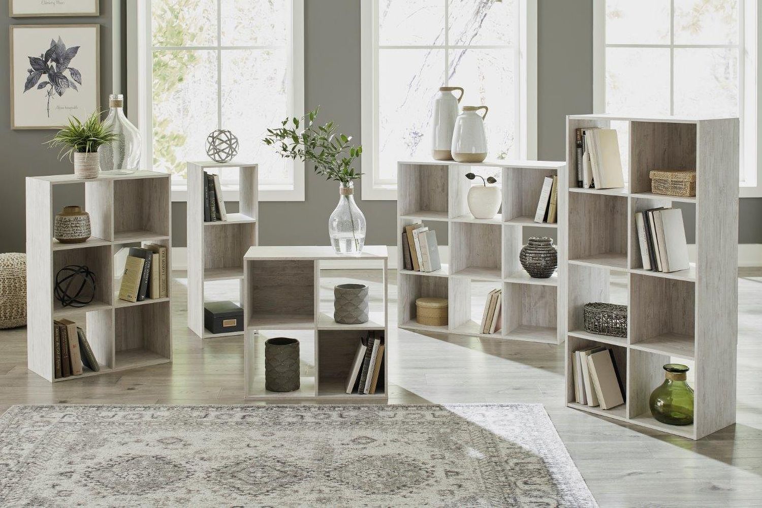 Paxberry Whitewash Nine Cube Organizer EA18113X3