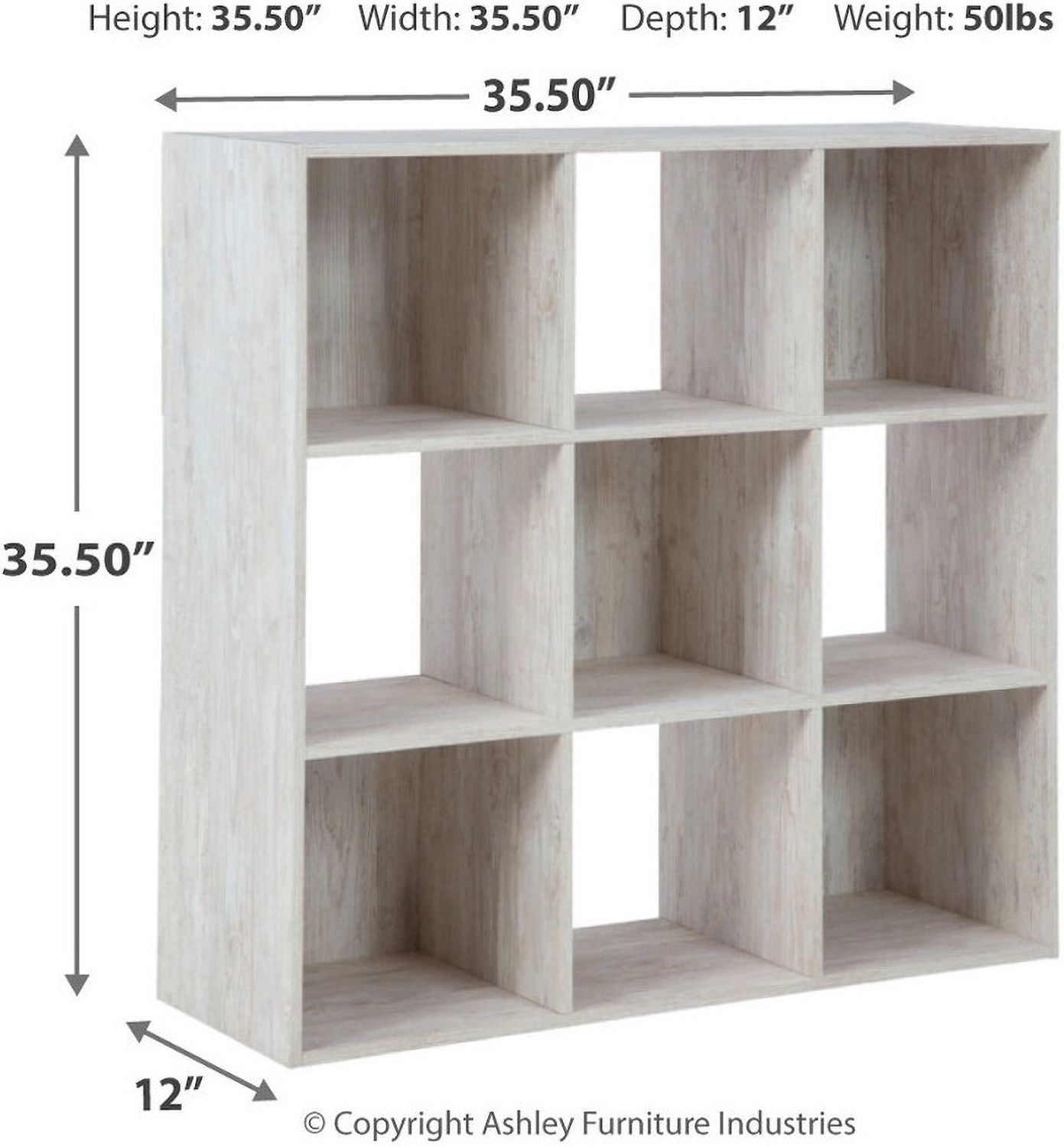 Paxberry Whitewash Nine Cube Organizer EA18113X3
