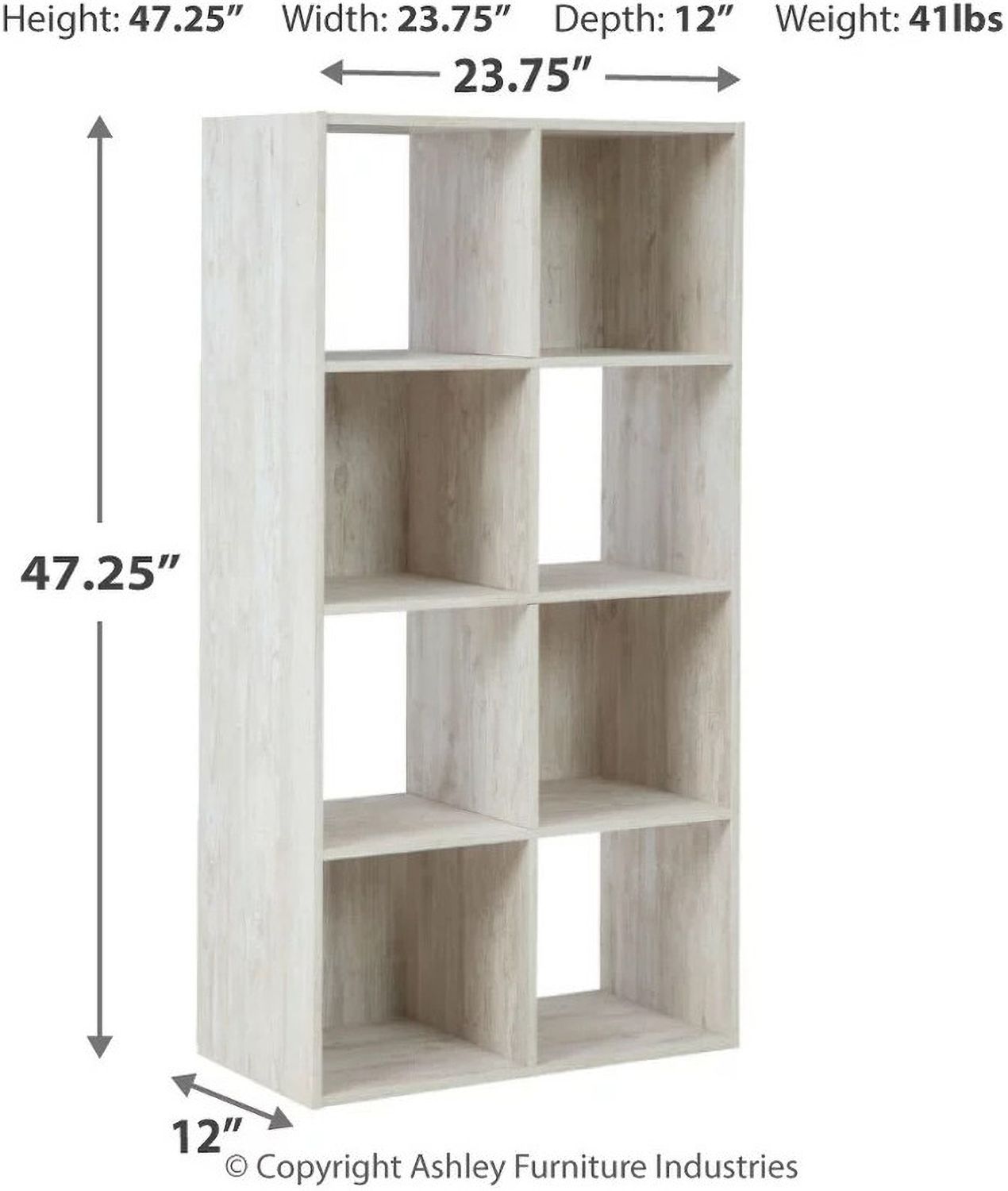 Paxberry Whitewash Eight Cube Organizer EA18114X2