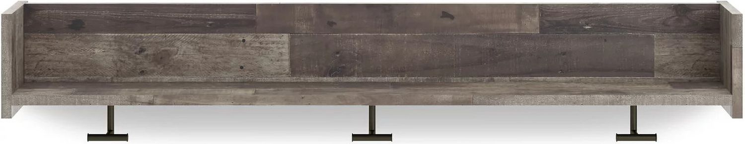 Neilsville Multi Gray Wall Mounted Coat Rack W/Shelf EA2120151