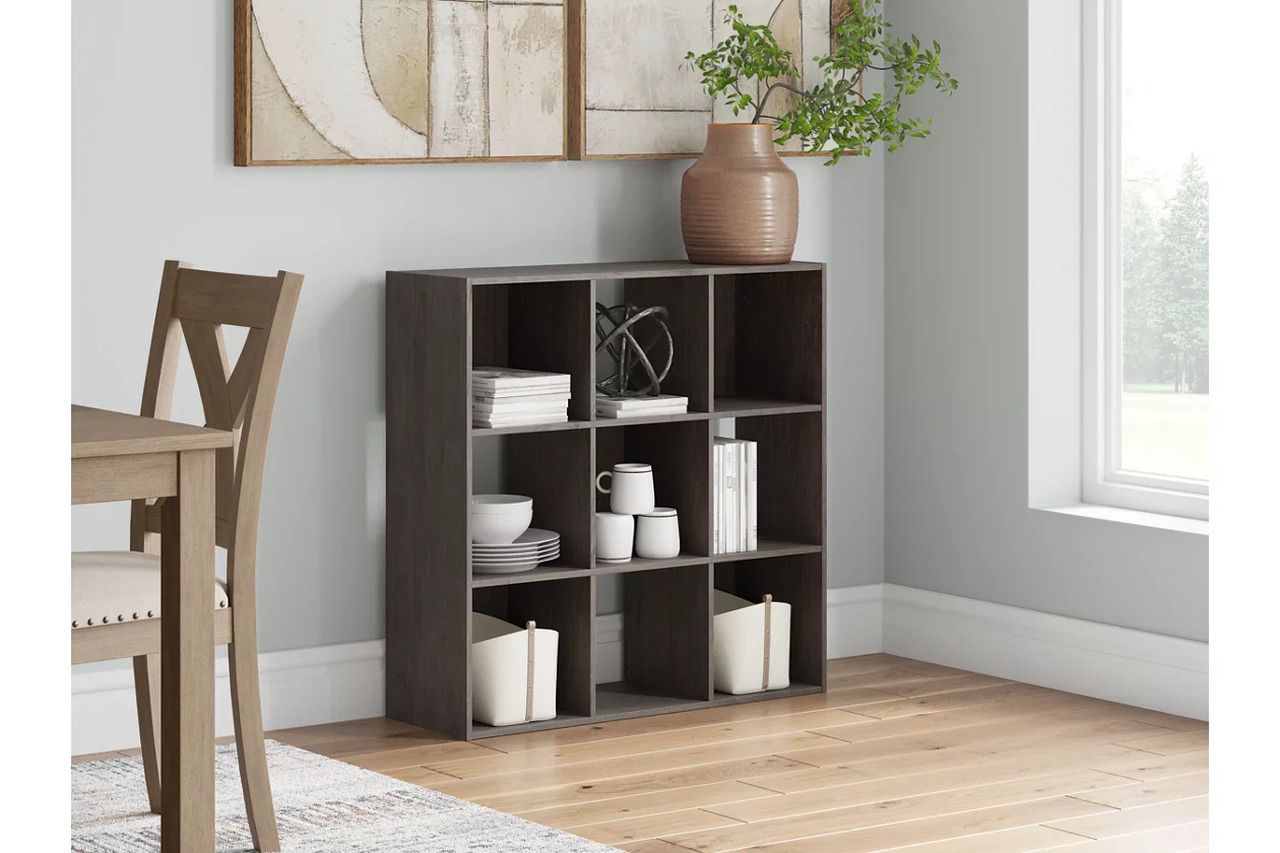 Piperton Nine Cube Organizer In Charcoal EA55143X3