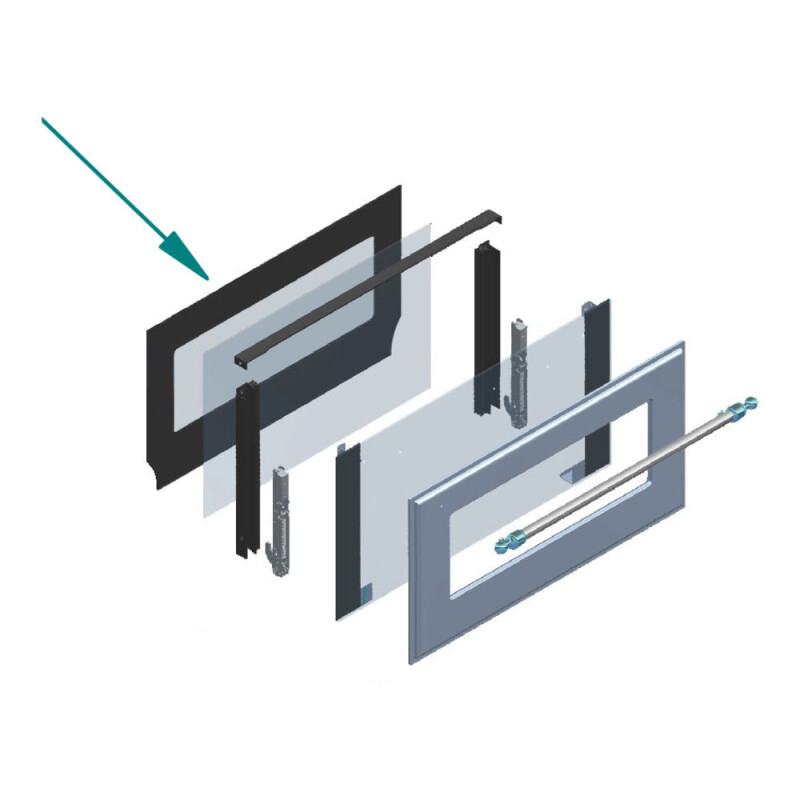 Inside Door Glass for UOV 80 E3 Ovens EA7814004110000