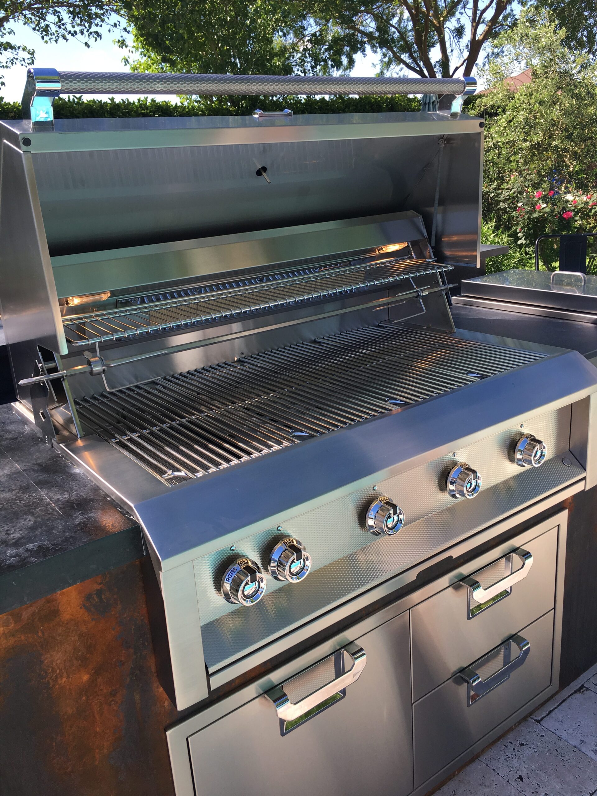 42" Aspire Built-In Grill All Burner Model with Rotisserie EABR42OR