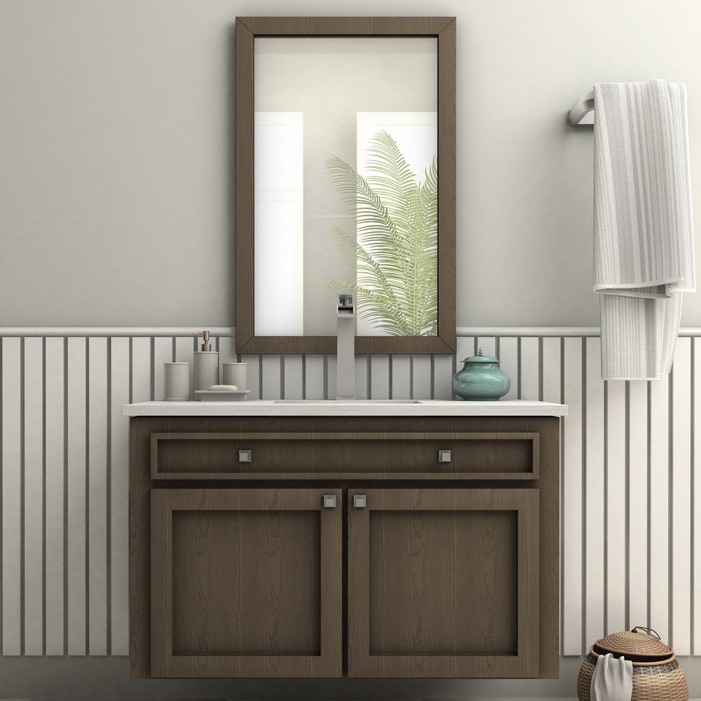Eagle Falls Waterfall Vessel Sink Single Handle Bath Faucet In Brushed Nickel EAGBFBN