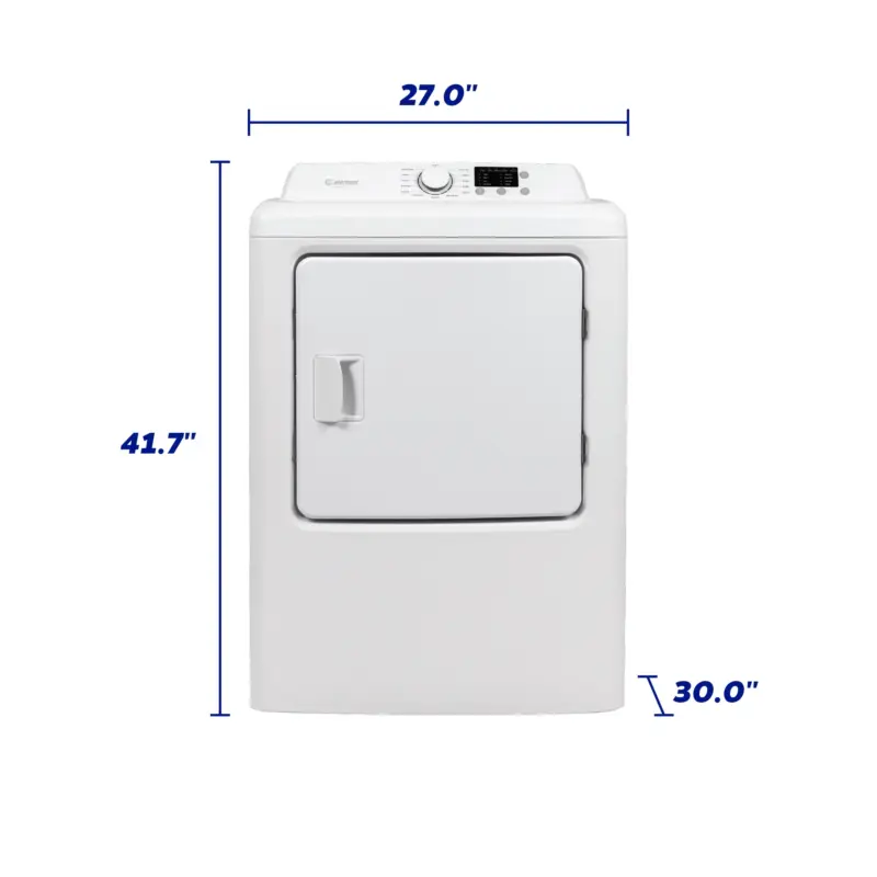 6.7 CF Electric Dryer, Sensor Drying, 12-Cycle view 5