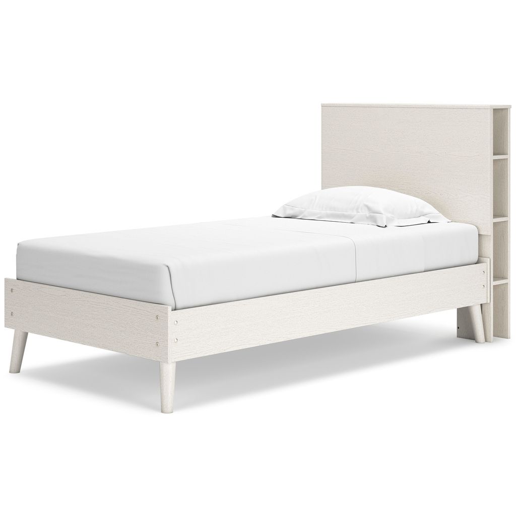 Aprilyn Twin Bookcase Headboard In White EB1024163