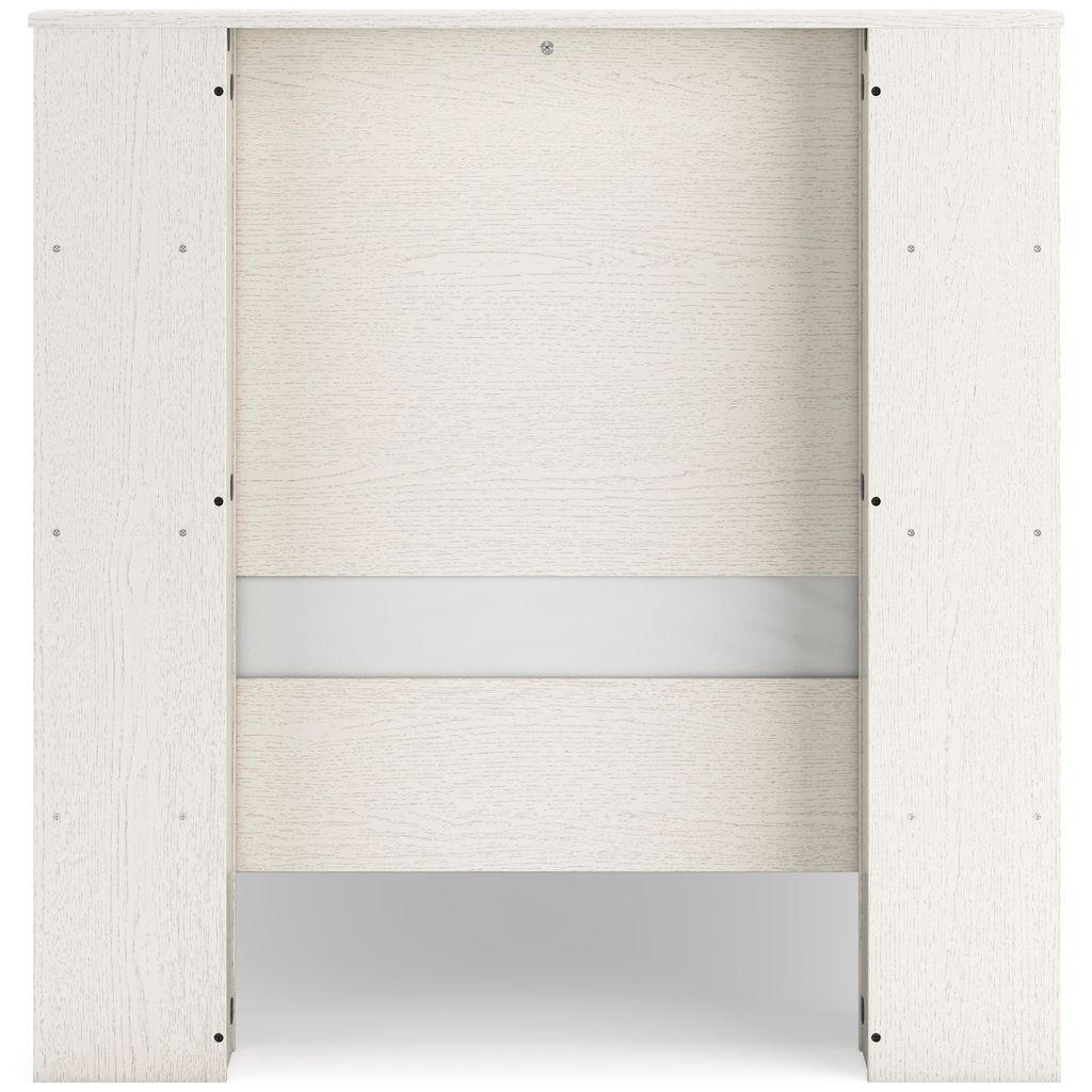 Aprilyn Twin Bookcase Headboard In White EB1024163