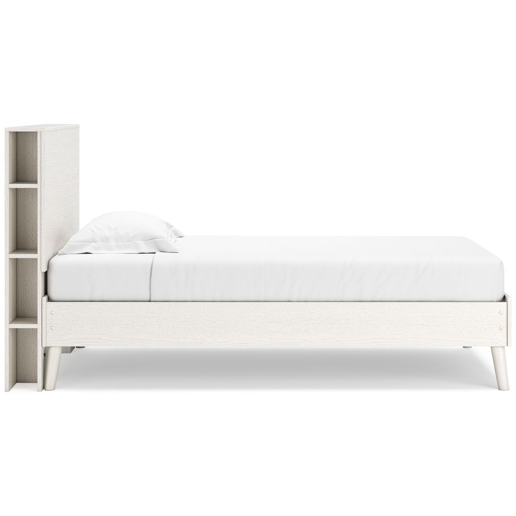 Aprilyn Twin Bookcase Headboard In White EB1024163