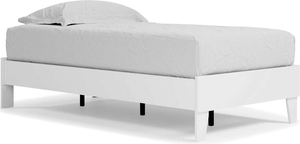 Piperton White Twin Platform Bed EB1221111