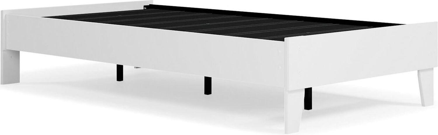 Piperton White Twin Platform Bed EB1221111