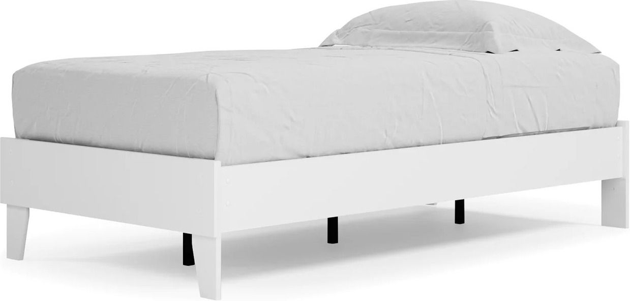 Piperton White Twin Platform Bed EB1221111