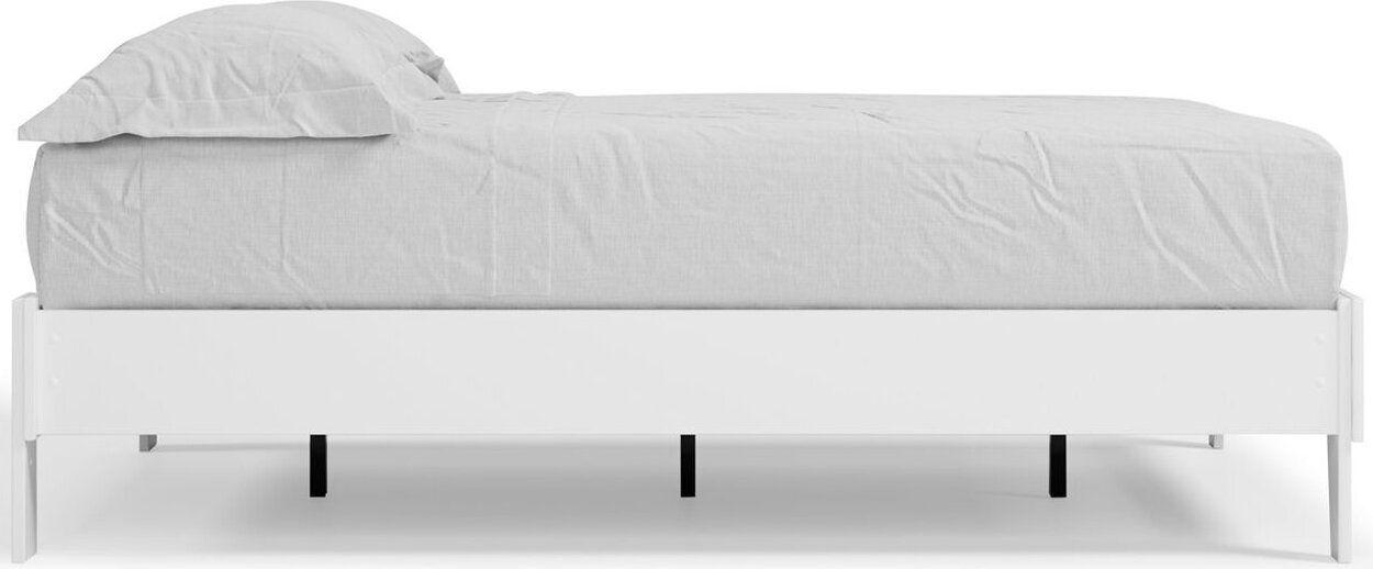 Piperton White Full Platform Bed EB1221112