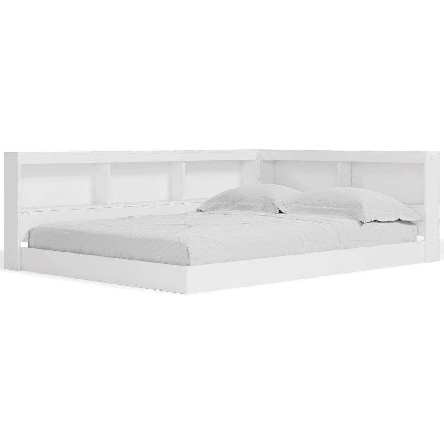 Piperton White Full Bookcase Storage With End Panel EB1221B2