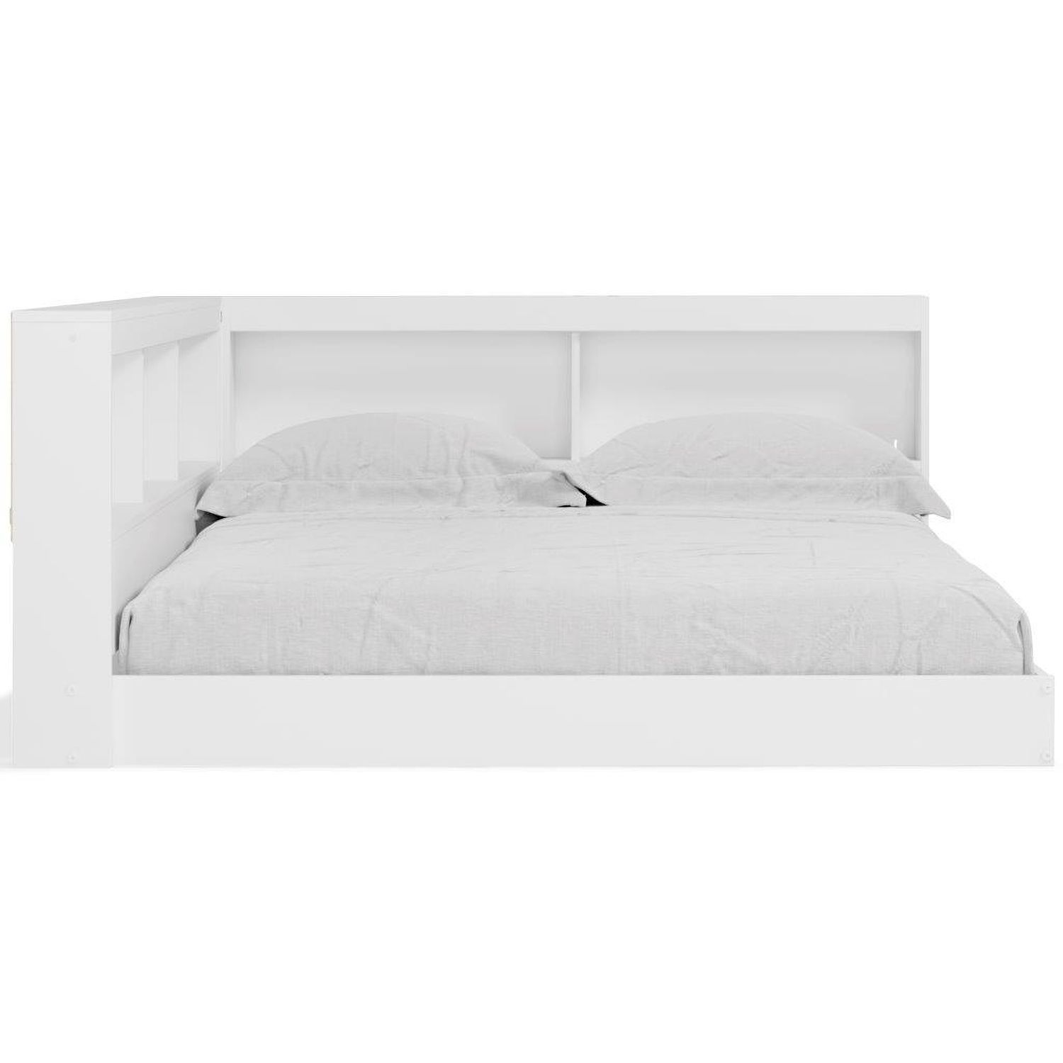 Piperton White Full Bookcase Storage With End Panel EB1221B2