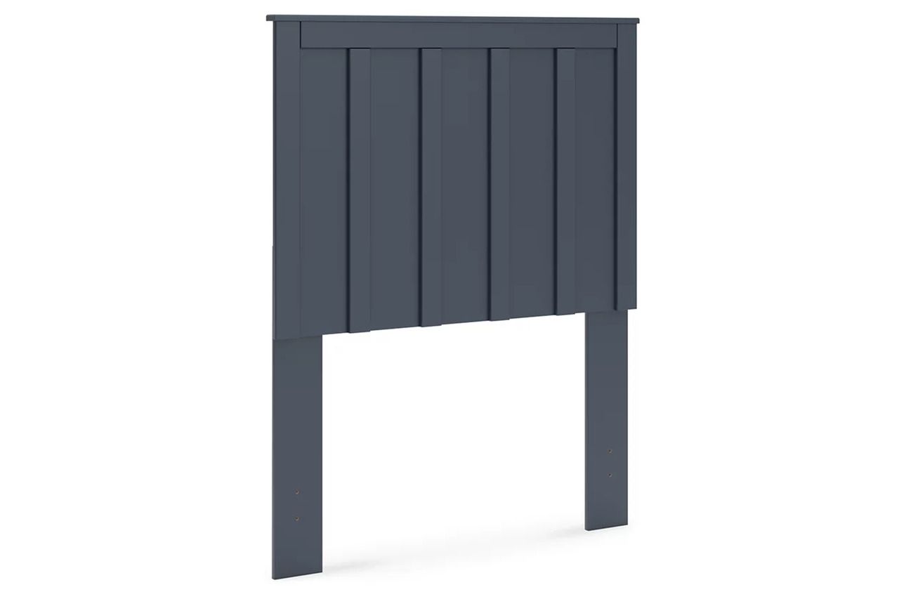Simmenfort Twin Panel Headboard In Navy Blue EB1528155