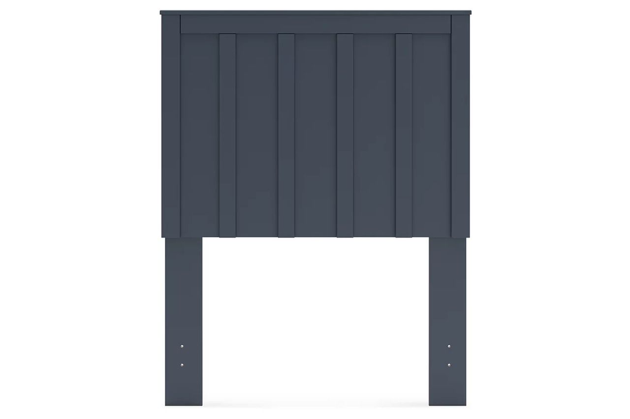 Simmenfort Twin Panel Headboard In Navy Blue EB1528155