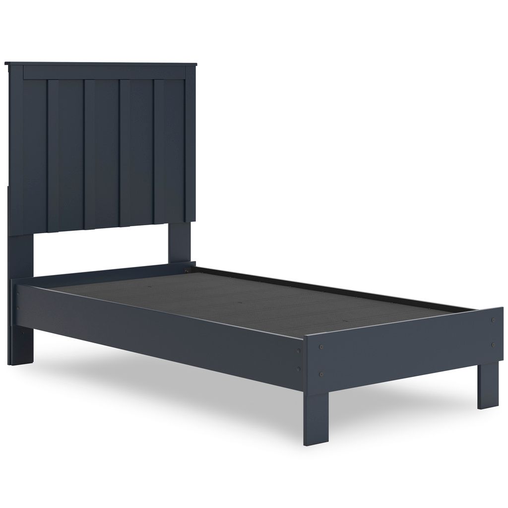 Simmenfort Twin Panel Headboard In Navy Blue EB1528155