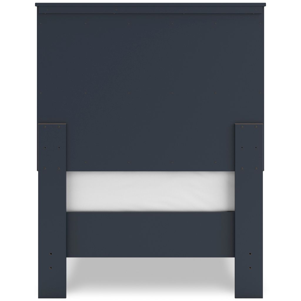 Simmenfort Twin Panel Headboard In Navy Blue EB1528155
