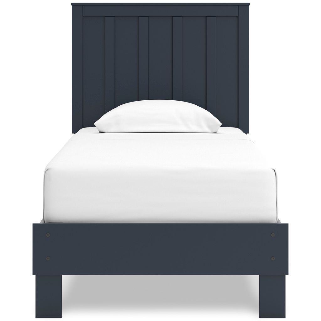 Simmenfort Twin Panel Headboard In Navy Blue EB1528155