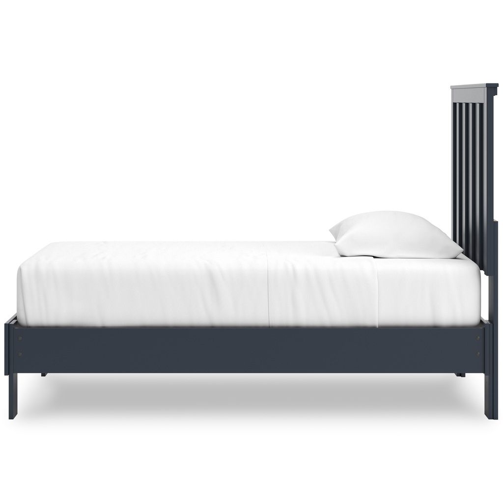 Simmenfort Twin Panel Headboard In Navy Blue EB1528155