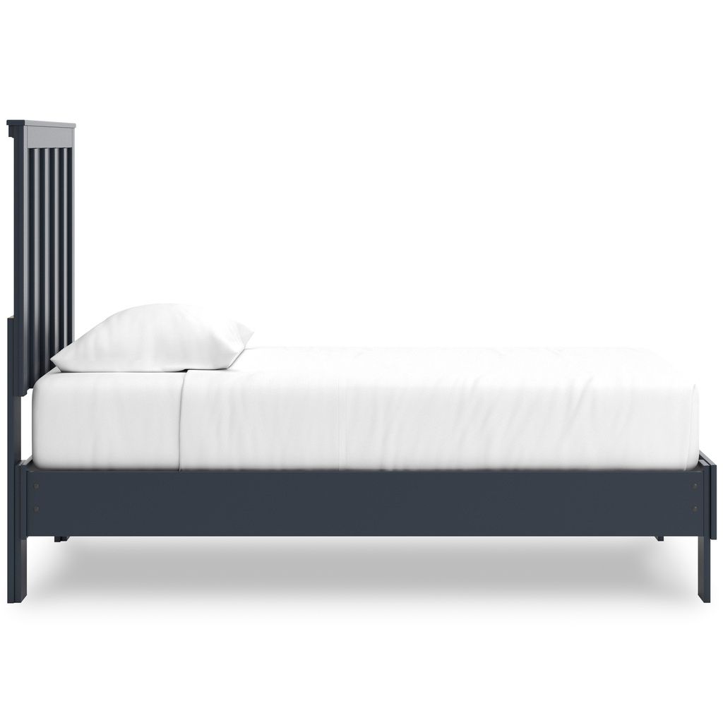 Simmenfort Twin Panel Headboard In Navy Blue EB1528155