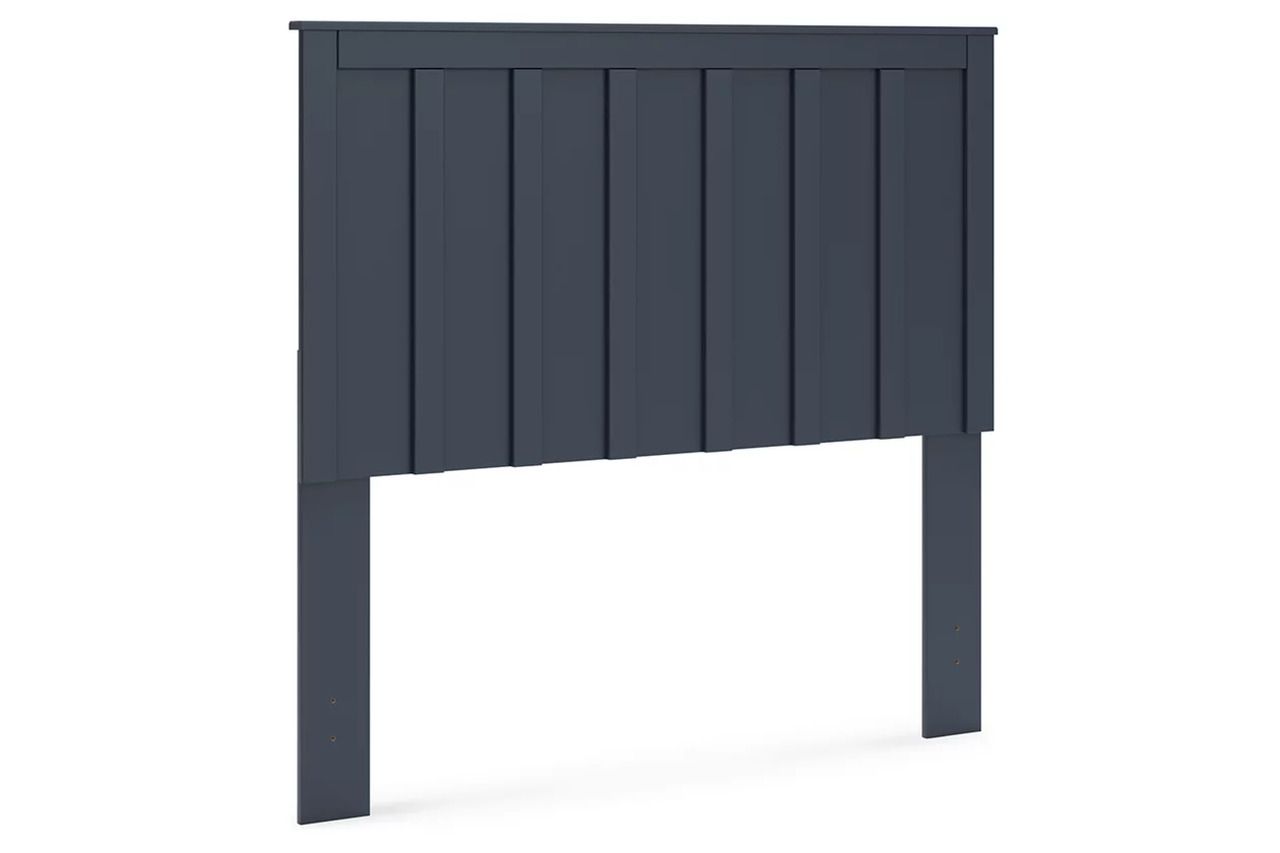 Simmenfort Full Panel Headboard In Navy Blue EB1528156