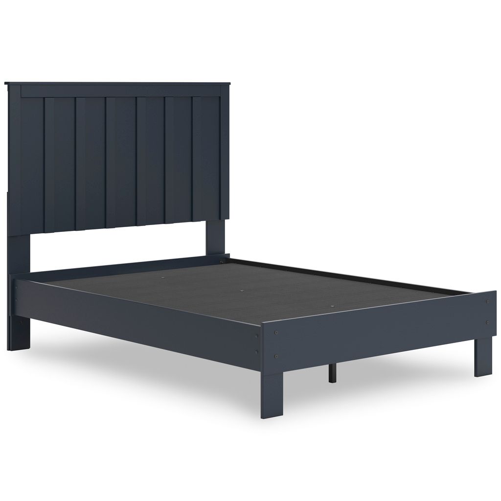 Simmenfort Full Panel Headboard In Navy Blue EB1528156