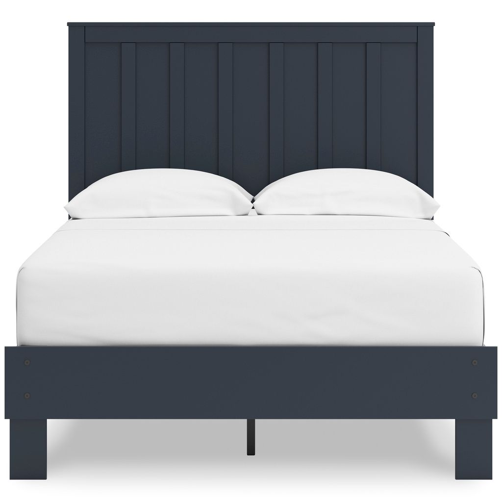 Simmenfort Full Panel Headboard In Navy Blue EB1528156
