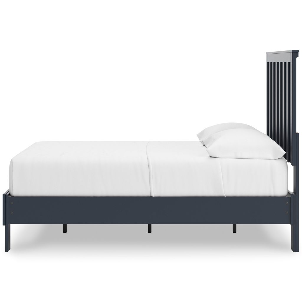Simmenfort Full Panel Headboard In Navy Blue EB1528156